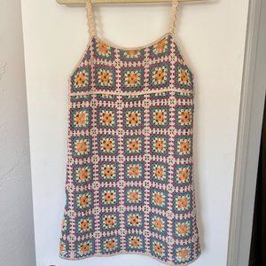 Zara Quilted Crochet Dress